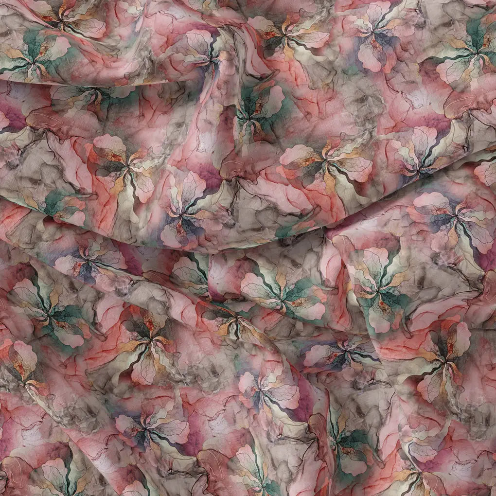 Watercolour Marigold Flower Digital Printed Fabric – js 0 ta09323 110 watercolour marigold flower digital printed fabric 4