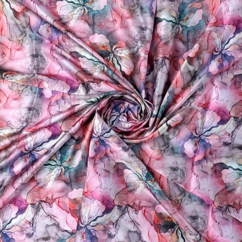 Watercolour Marigold Flower Digital Printed Fabric - Japan Satin – js 0 ta09323 110 watercolour marigold flower digital printed fabric japan satin 1