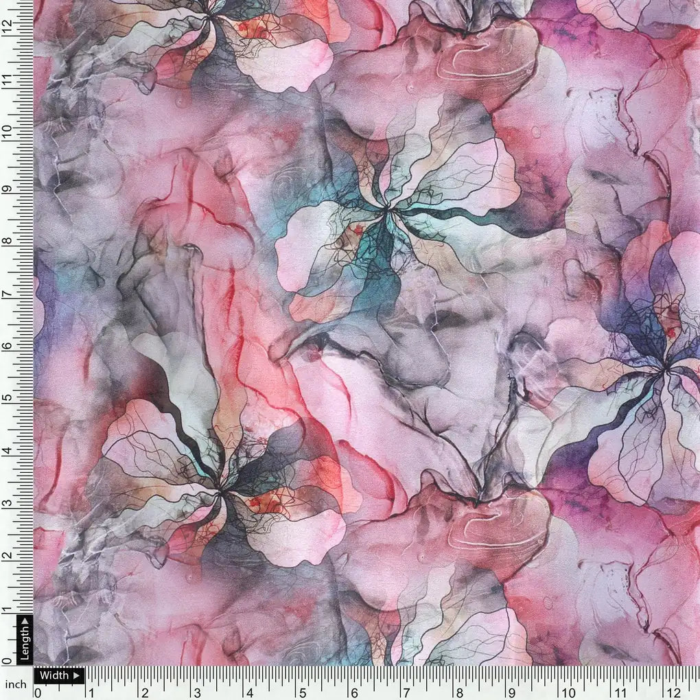 Watercolour Marigold Flower Digital Printed Fabric - Japan Satin – js 0 ta09323 110 watercolour marigold flower digital printed fabric japan satin 4
