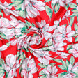 Watercolour Orchid Flower With Green Leaves Digital Printed Fabric - Japan Satin – js 0 ta09455p2 110 watercolour orchid flower with green leaves digital printed fabric japan satin 1