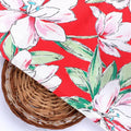 Watercolour Orchid Flower With Green Leaves Digital Printed Fabric - Japan Satin – js 0 ta09455p2 110 watercolour orchid flower with green leaves digital printed fabric japan satin 2