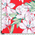 Watercolour Orchid Flower With Green Leaves Digital Printed Fabric - Japan Satin – js 0 ta09455p2 110 watercolour orchid flower with green leaves digital printed fabric japan satin 4