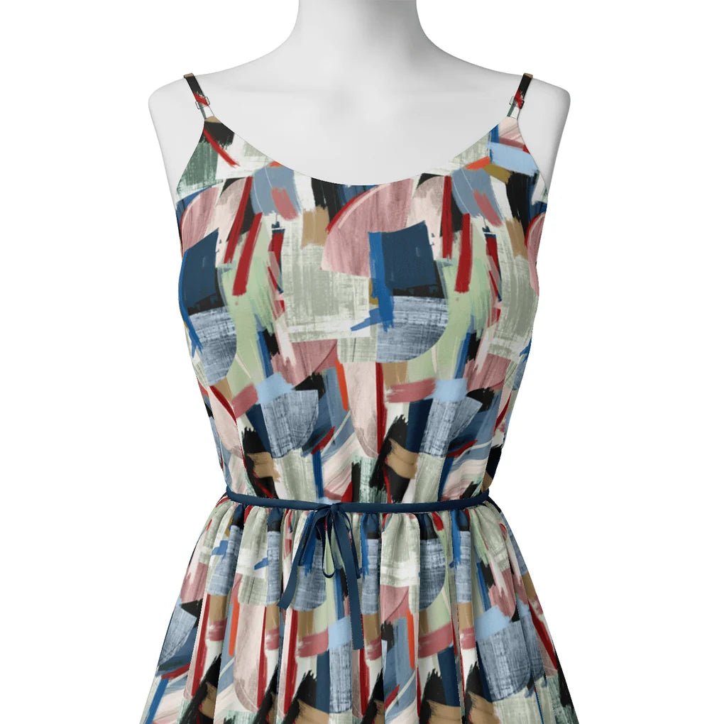 Abstract Multicolour Art Shape Digital Printed Fabric – js 0 ta09460a 110 abstract multicolour art shape digital printed fabric 2