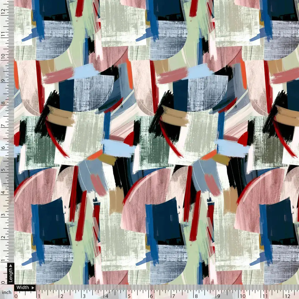 Abstract Multicolour Art Shape Digital Printed Fabric – js 0 ta09460a 110 abstract multicolour art shape digital printed fabric 5