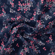 Pink And Gray Leaves With Blue Background Digital Printed Fabric – js 0 ta09484p8 110 pink and gray leaves with blue background digital printed fabric 1
