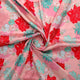 Seamless Red And Pista Roses With Geranium Flower Digital Printed Fabric - Japan Satin – js 0 ta09487pc 110 seamless red and pista roses with geranium flower digital printed fabric japan satin 1