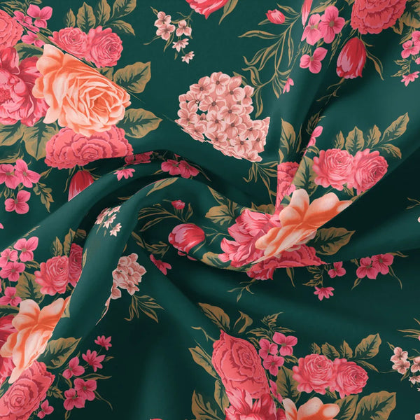 Beautiful Flower Pattern With Buds Digital Printed Fabric – js 0 ta09499p25p 110 beautiful flower pattern with buds digital printed fabric 1