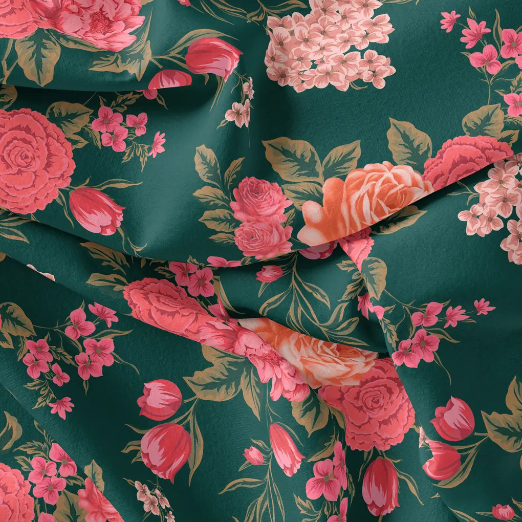 Beautiful Flower Pattern With Buds Digital Printed Fabric – js 0 ta09499p25p 110 beautiful flower pattern with buds digital printed fabric 5