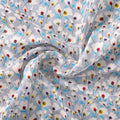 Winter White Flower Print Digital Printed Fabric  - Japan Satin – js 0 ta0953 110 winter white flower print digital printed fabric japan satin 3