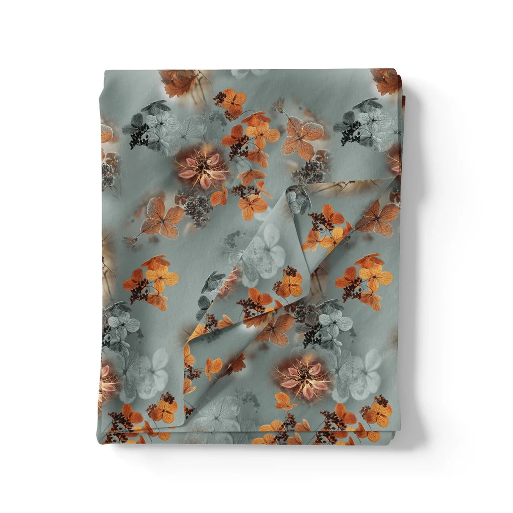 Golden Periwinkle With Gray Floral Digital Printed Fabric – js 0 ta09548f 110 golden periwinkle with gray floral digital printed fabric 3