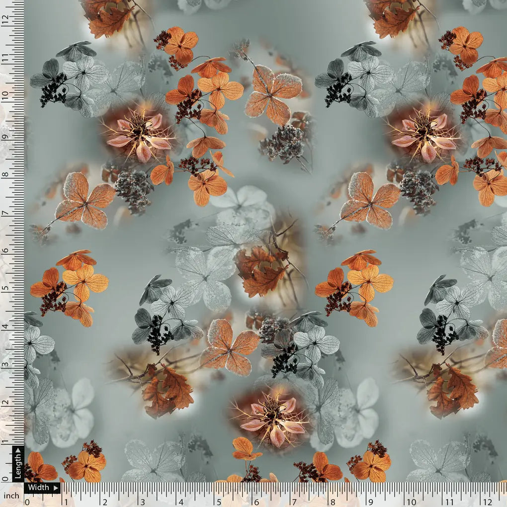 Golden Periwinkle With Gray Floral Digital Printed Fabric – js 0 ta09548f 110 golden periwinkle with gray floral digital printed fabric 4