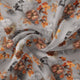 Decorative  Periwinkle Floral Flower With Gray Digital Printed Fabric – js 0 ta09548pe 110 decorative periwinkle floral flower with gray digital printed fabric 1