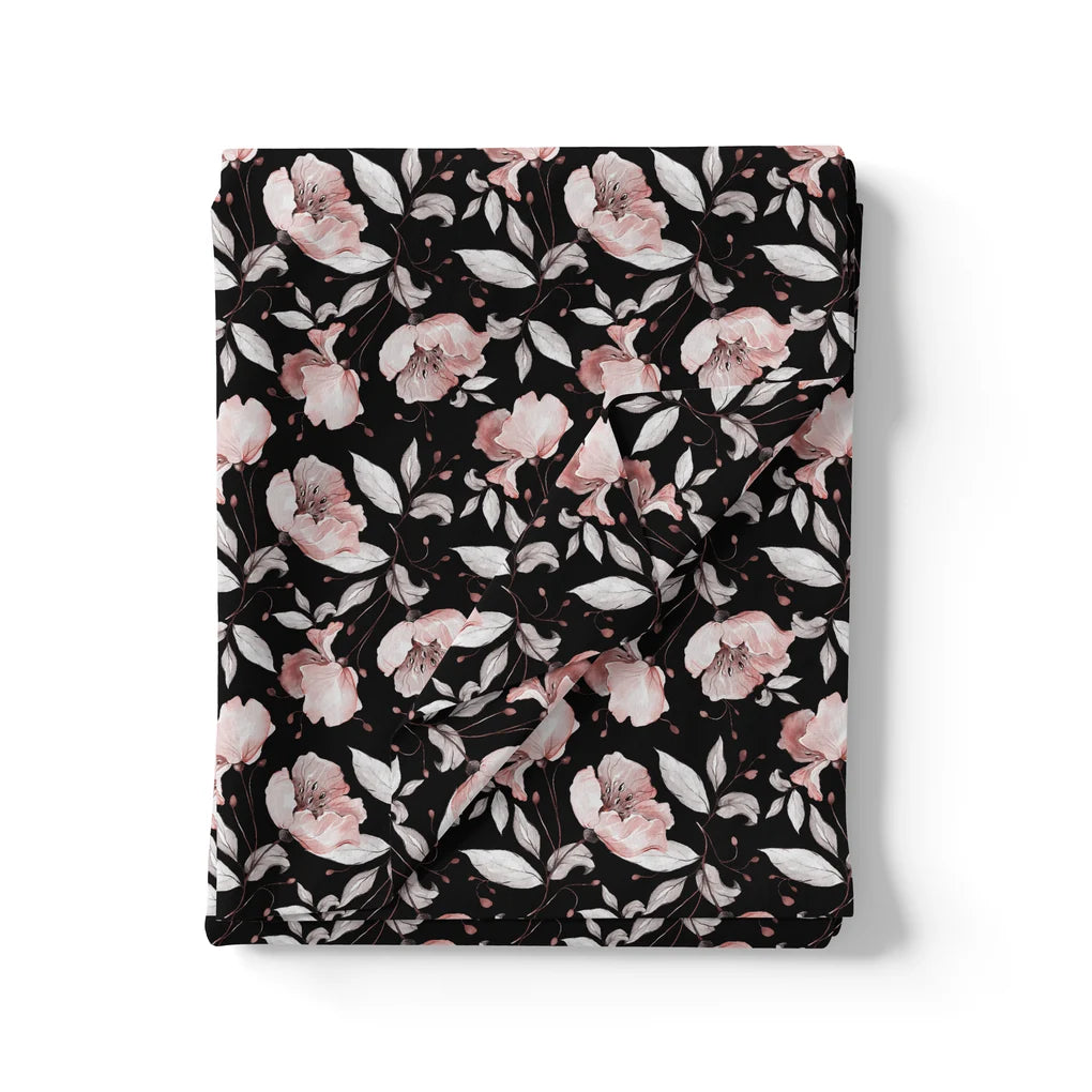 Beautiful Baby Pink Roses With Gray Leaves Digital Printed Fabric – js 0 ta09552p1 110 beautiful baby pink roses with gray leaves digital printed fabric 3