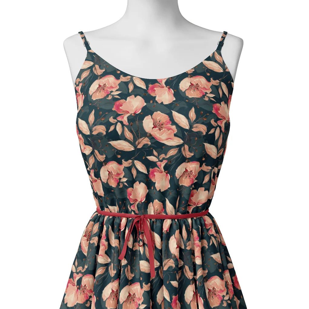 Garden Snowdrop Flower With Cherry Blossom Digital Printed Fabric – js 0 ta09552pa 110 garden snowdrop flower with cherry blossom digital printed fabric 2