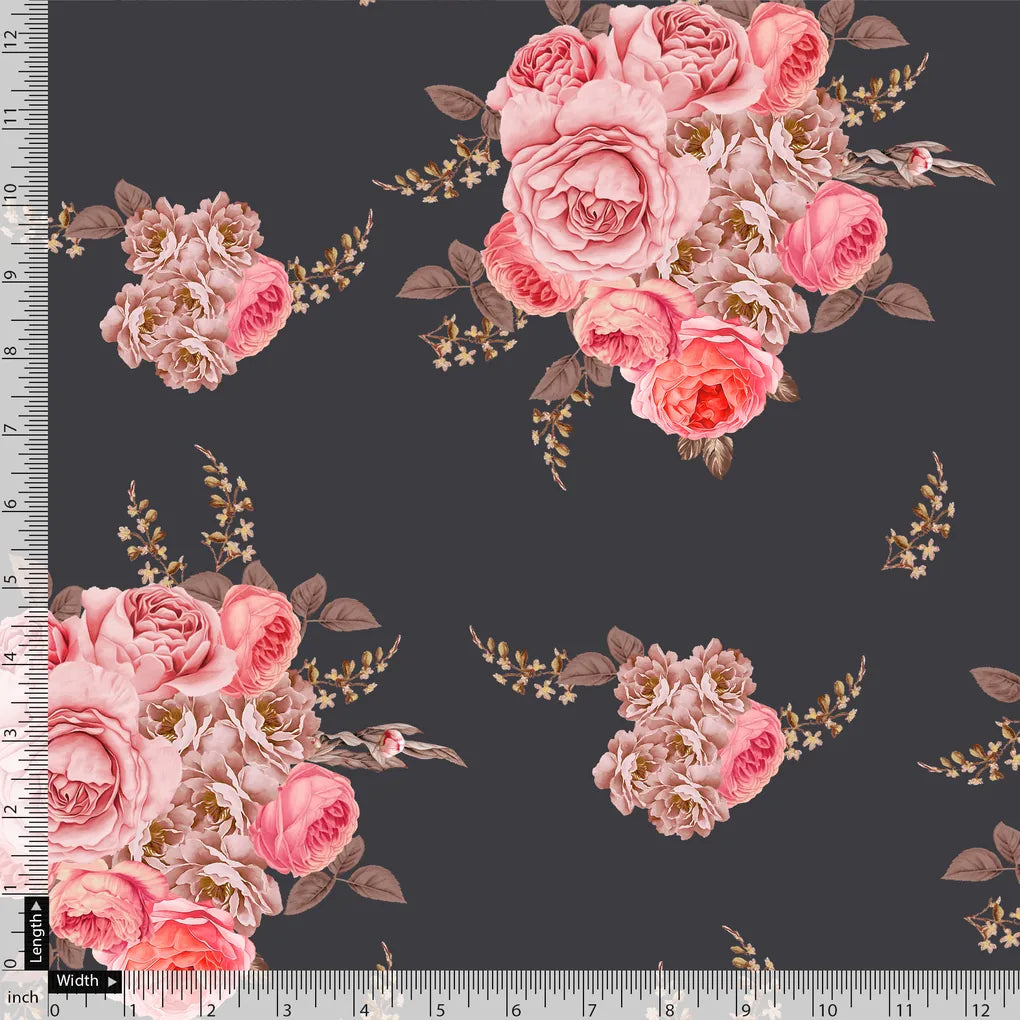 Beautiful Multicolour Roses With  Digital Printed Fabric – js 0 ta09553p11 110 beautiful multicolour roses with digital printed fabric 5