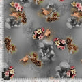Beautiful Daffodil Flower With Vintage Background Digital Printed Fabric – js 0 ta09554c 110 beautiful daffodil flower with vintage background digital printed fabric 5