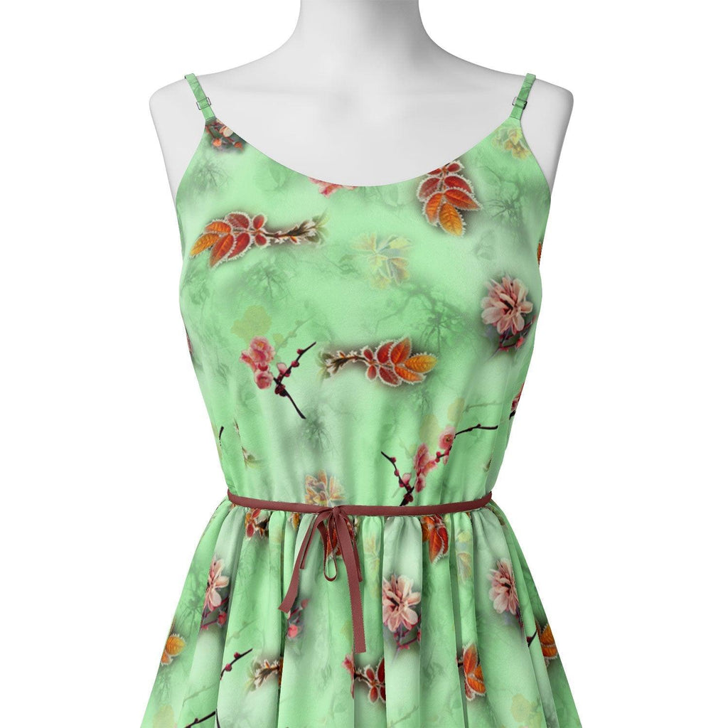 Beautiful Pink Floral With Red Leaves Digital Printed Fabric – js 0 ta09556c 110 beautiful pink floral with red leaves digital printed fabric 2