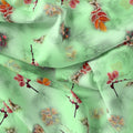 Beautiful Pink Floral With Red Leaves Digital Printed Fabric – js 0 ta09556c 110 beautiful pink floral with red leaves digital printed fabric 4