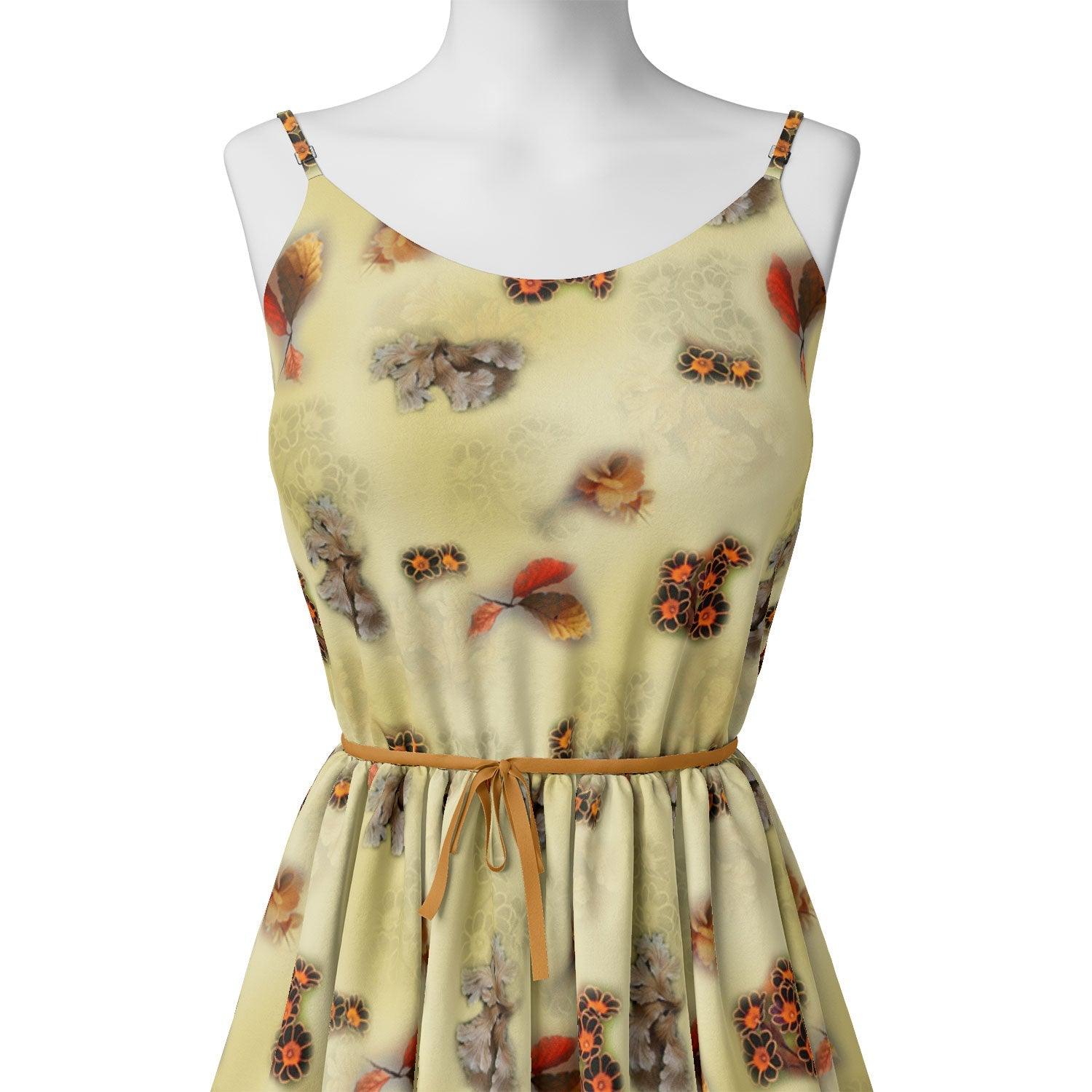 Golden Leaves With Black Sunflower Digital Printed Fabric – js 0 ta09557c 110 golden leaves with black sunflower digital printed fabric 2