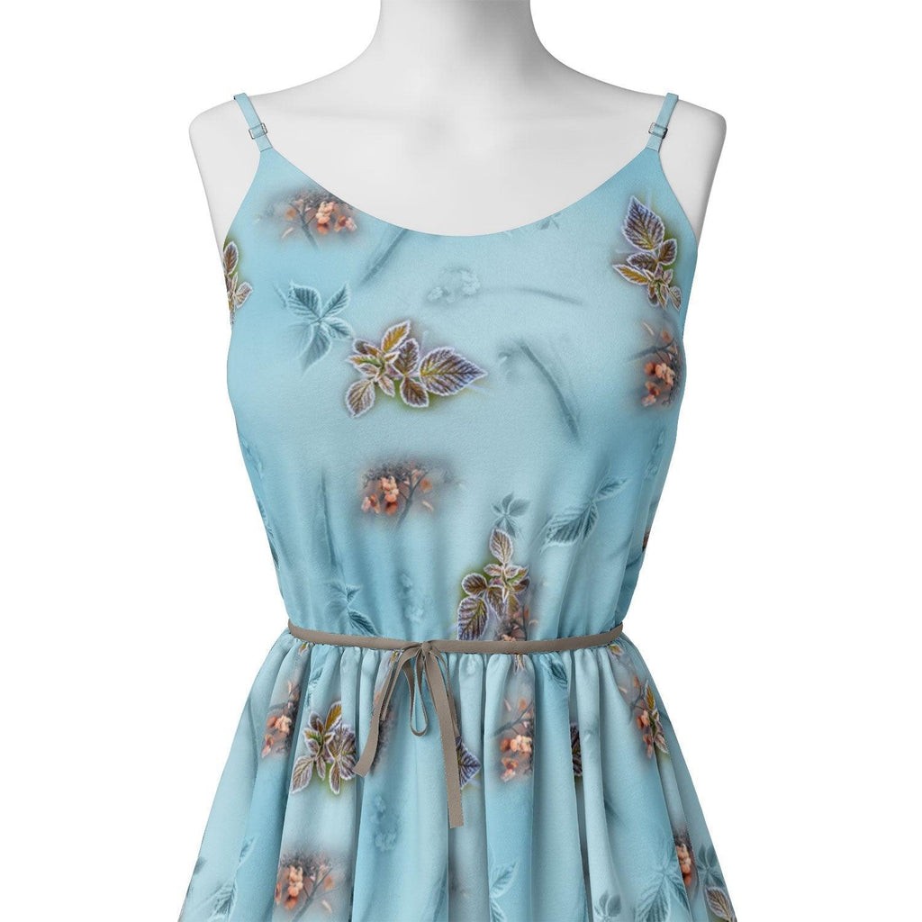 Winter Cool Colour Freezy Leaves Digital Printed Fabric – js 0 ta09559c 110 winter cool colour freezy leaves digital printed fabric 2