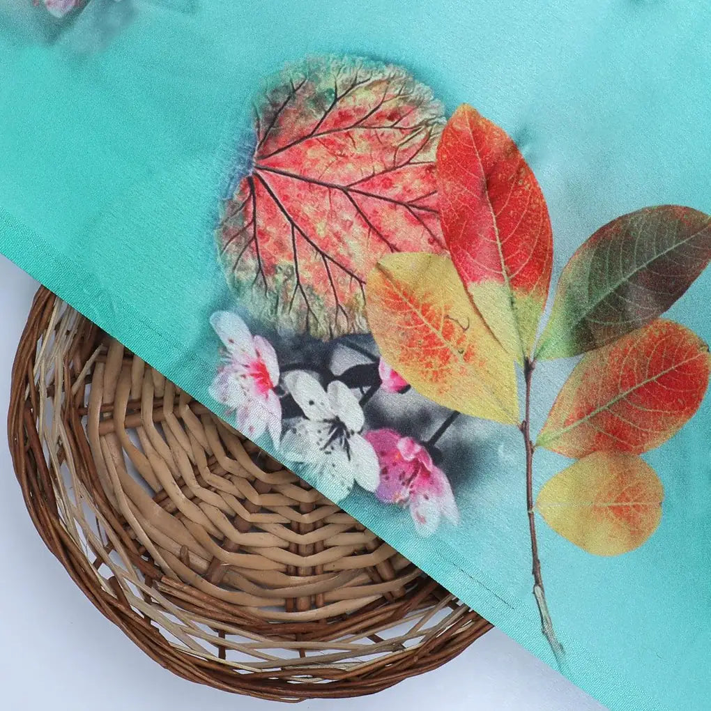 Decorative Orange Kudampuli With Blue Oasis Colour Digital Printed Fabric - Japan Satin – js 0 ta09564pc 110 decorative orange kudampuli with blue oasis colour digital printed fabric japan satin 2