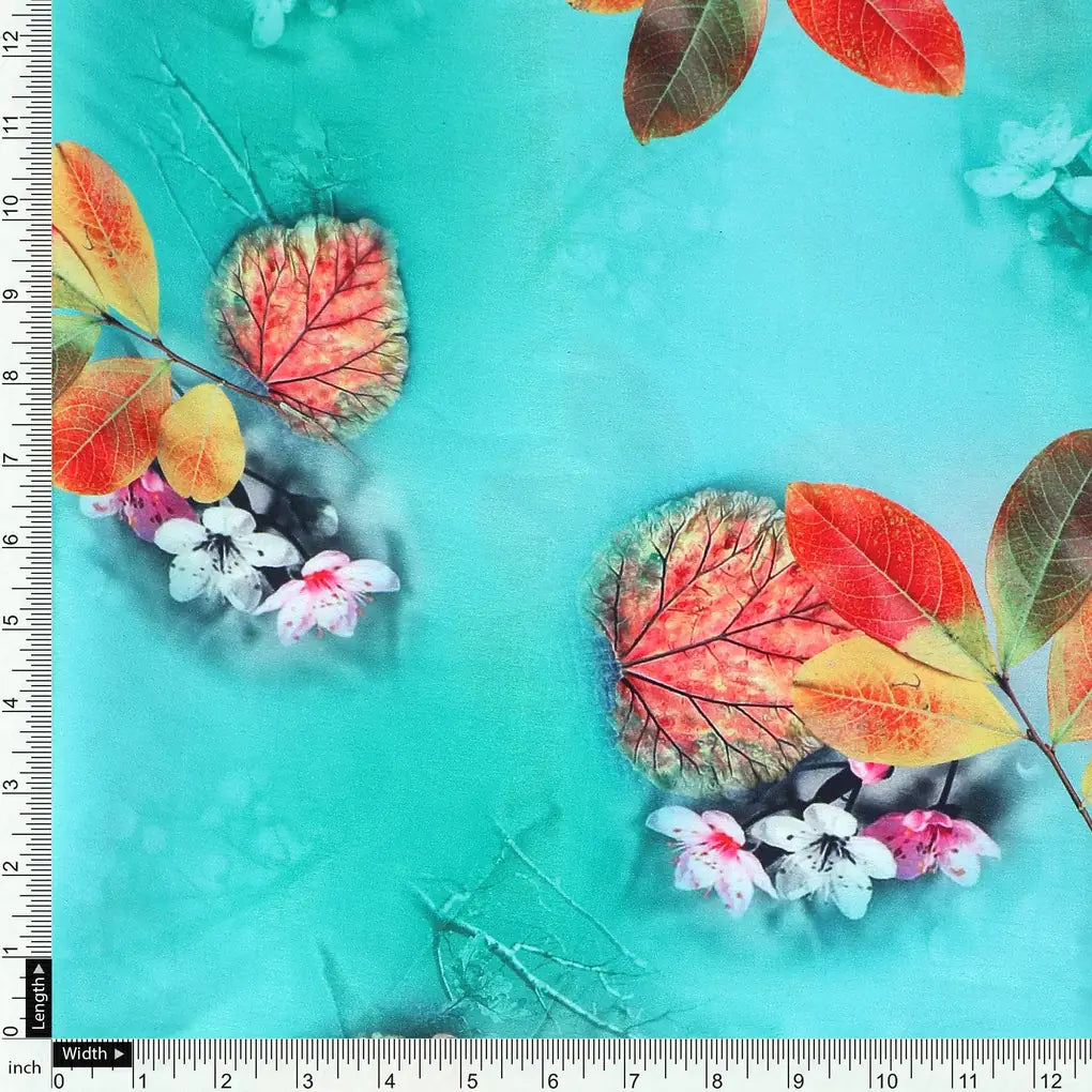 Decorative Orange Kudampuli With Blue Oasis Colour Digital Printed Fabric - Japan Satin – js 0 ta09564pc 110 decorative orange kudampuli with blue oasis colour digital printed fabric japan satin 4