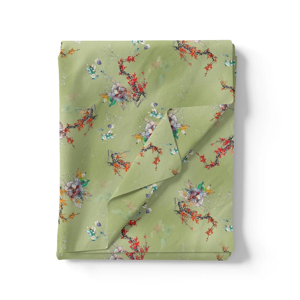 Nature Art Botanical Flower Digital Printed Fabric – js 0 ta09566c 110 nature art botanical flower digital printed fabric 3