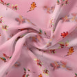 Attractive Multicolour Leaves With Pink Background Digital Printed Fabric – js 0 ta09571p3 110 attractive multicolour leaves with pink background digital printed fabric 1