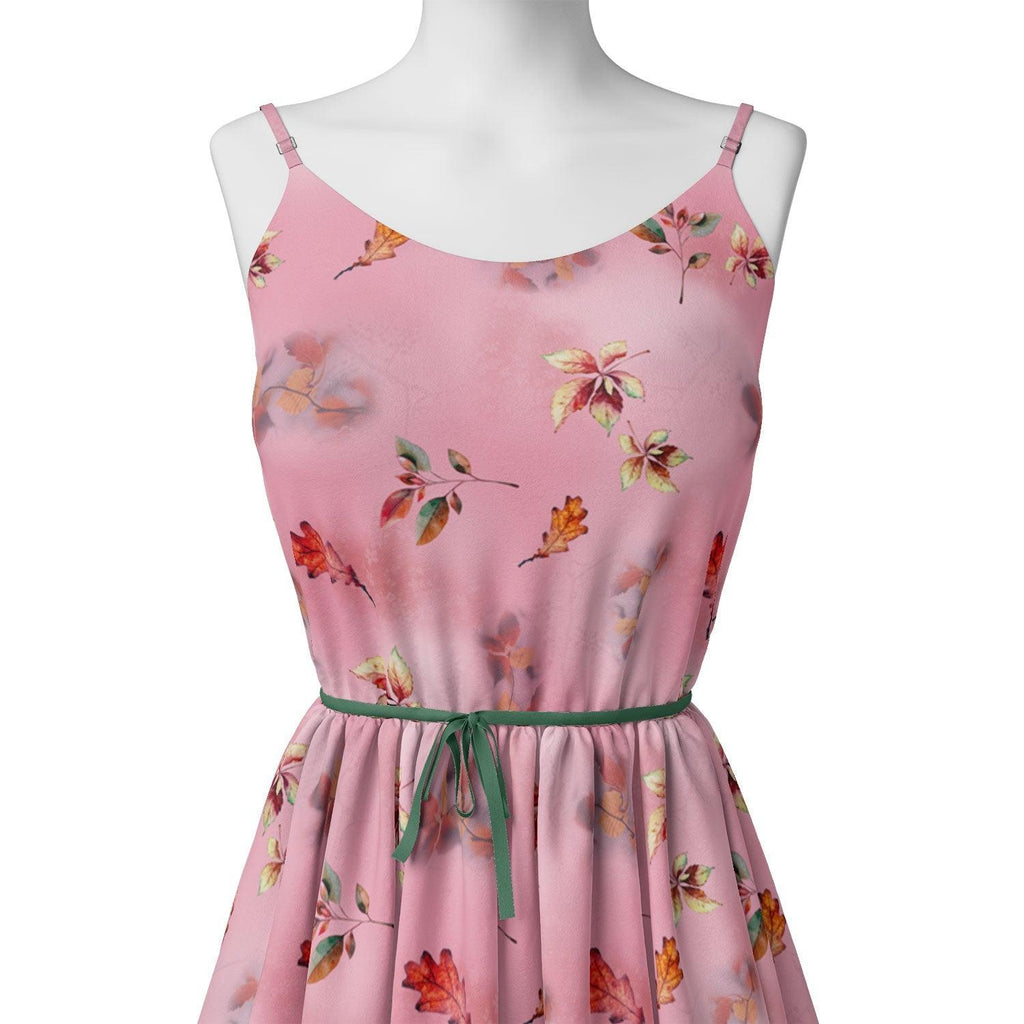 Attractive Multicolour Leaves With Pink Background Digital Printed Fabric – js 0 ta09571p3 110 attractive multicolour leaves with pink background digital printed fabric 2