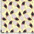 Brown Feather With pastel Yellow Background Digital Printed Fabric – js 0 ta09590a 110 brown feather with pastel yellow background digital printed fabric 5