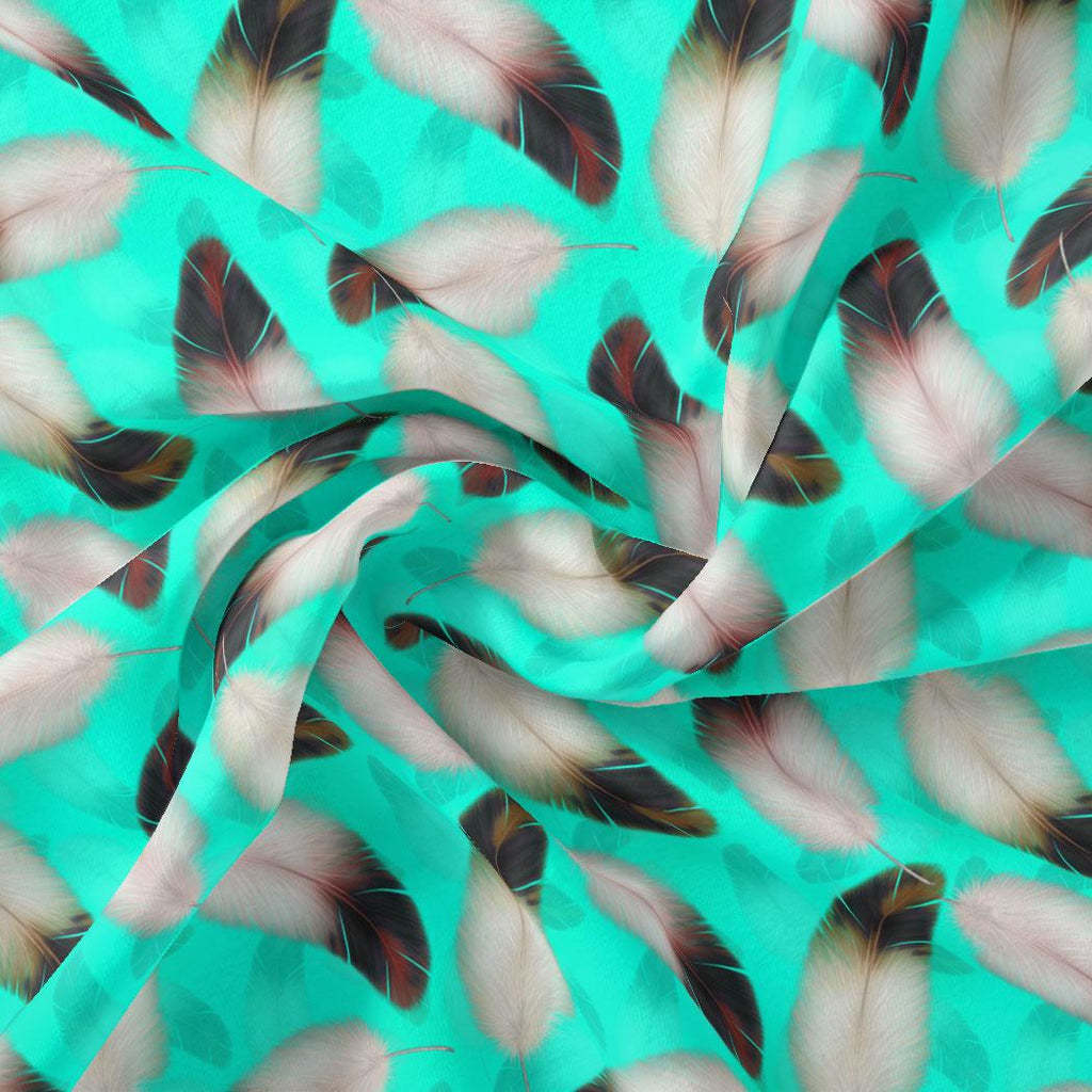 Winter Cool Ice Temple Colour Feather Digital Printed Fabric – js 0 ta09590pc 110 winter cool ice temple colour feather digital printed fabric 1