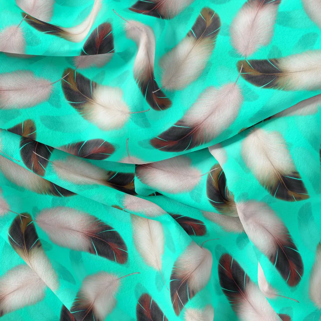 Winter Cool Ice Temple Colour Feather Digital Printed Fabric – js 0 ta09590pc 110 winter cool ice temple colour feather digital printed fabric 4