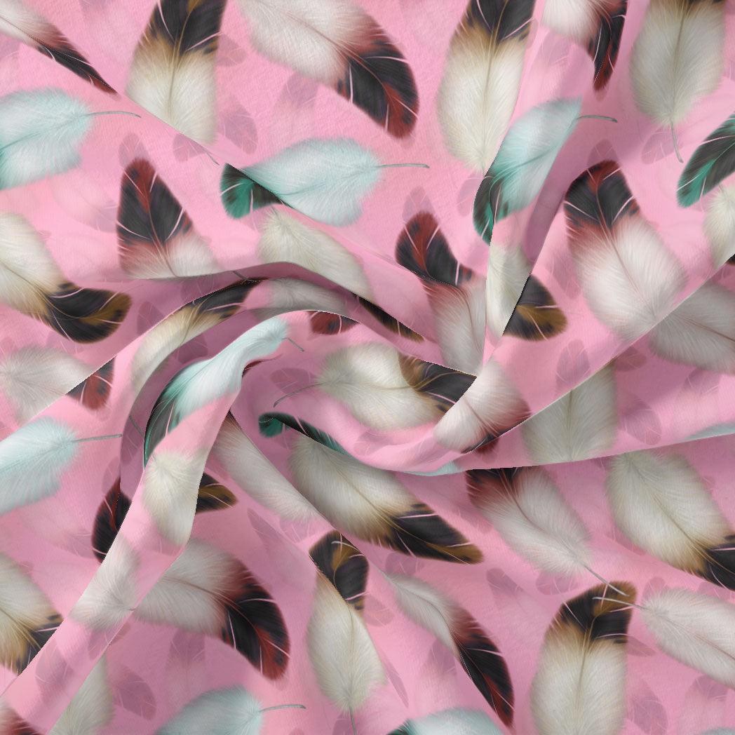 Decorative Pink Feather  Digital Printed Fabric – js 0 ta09590pd 110 decorative pink feather digital printed fabric 1