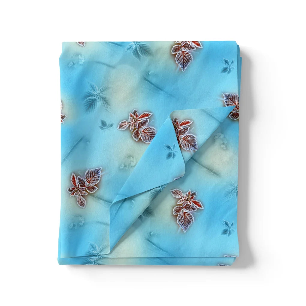 Cool Blue Ice Brown Leaves Digital Printed Fabric – js 0 ta09610a 110 cool blue ice brown leaves digital printed fabric 3