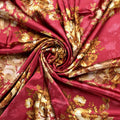 Morden Brown Roses Ripe Currant Colour Background Digital Printed Fabric - Japan Satin – js 0 ta09612p3 110 morden brown roses ripe currant colour background digital printed fabric japan satin 1