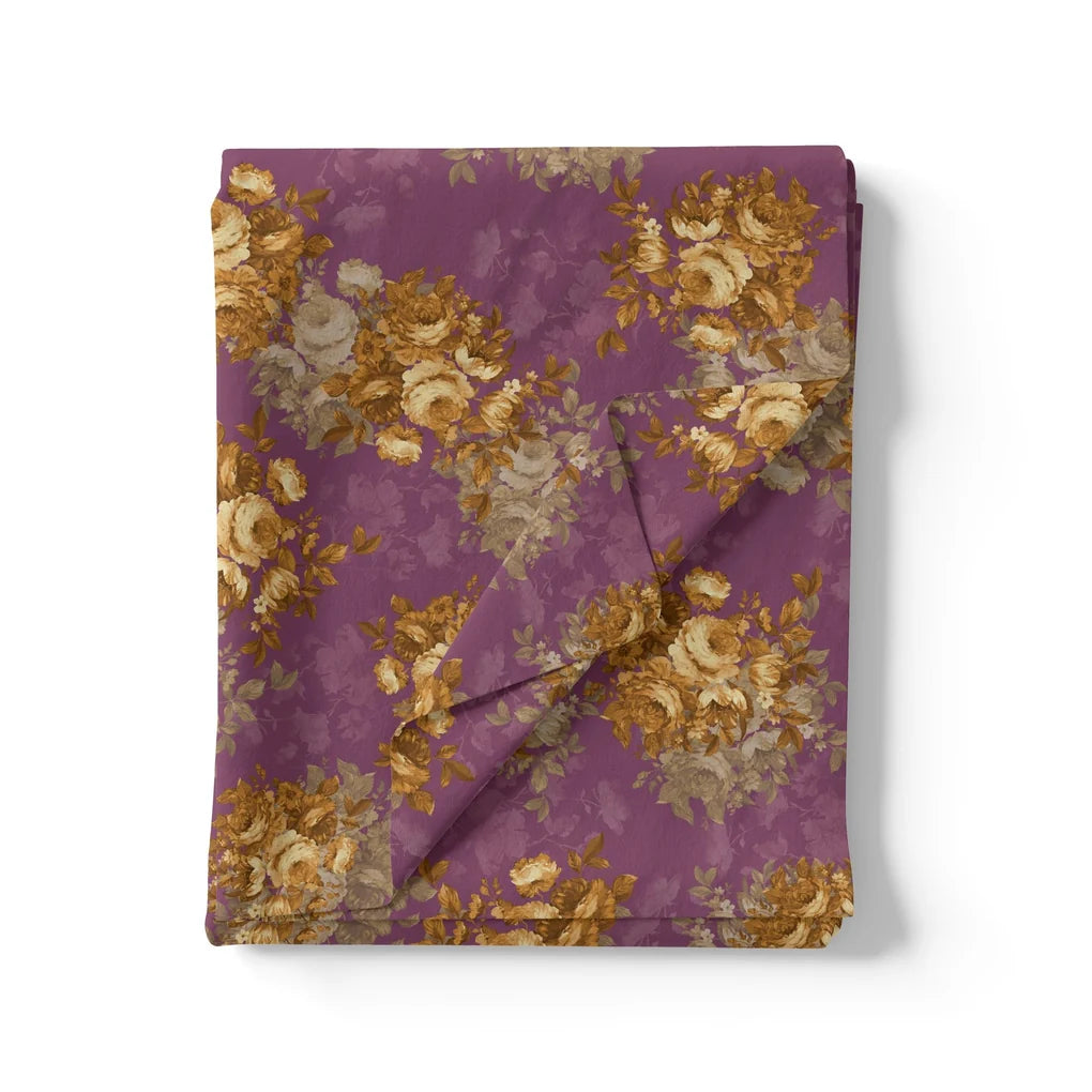 Big Rose With Dark Scintillating Violet Colour Digital Printed Fabric – js 0 ta09612p5 110 big rose with dark scintillating violet colour digital printed fabric 3
