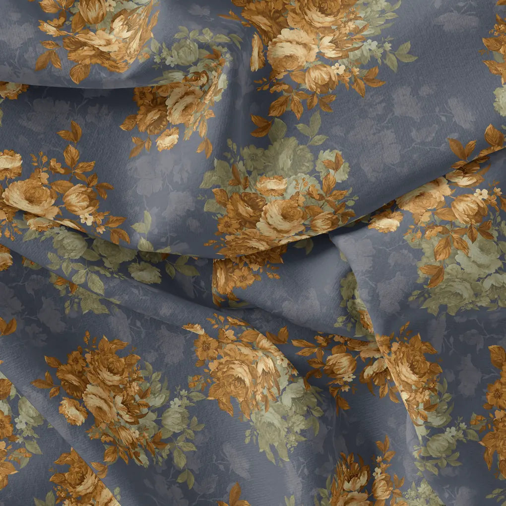 Golden Roses With Bright Gray Digital Printed Fabric – js 0 ta09612p6 110 golden roses with bright gray digital printed fabric 4