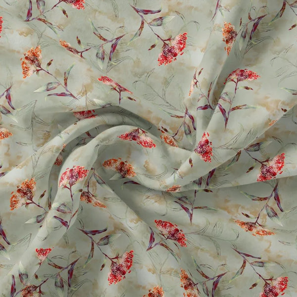Beautiful Botanical Ixora Flower Digital Printed Fabric – js 0 ta09631ph 110 beautiful botanical ixora flower digital printed fabric 1