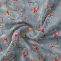 Watercolour Brown And Gray Colour Colico Flower Digital Printed Fabric – js 0 ta09631pj 110 watercolour brown and gray colour colico flower digital printed fabric 1