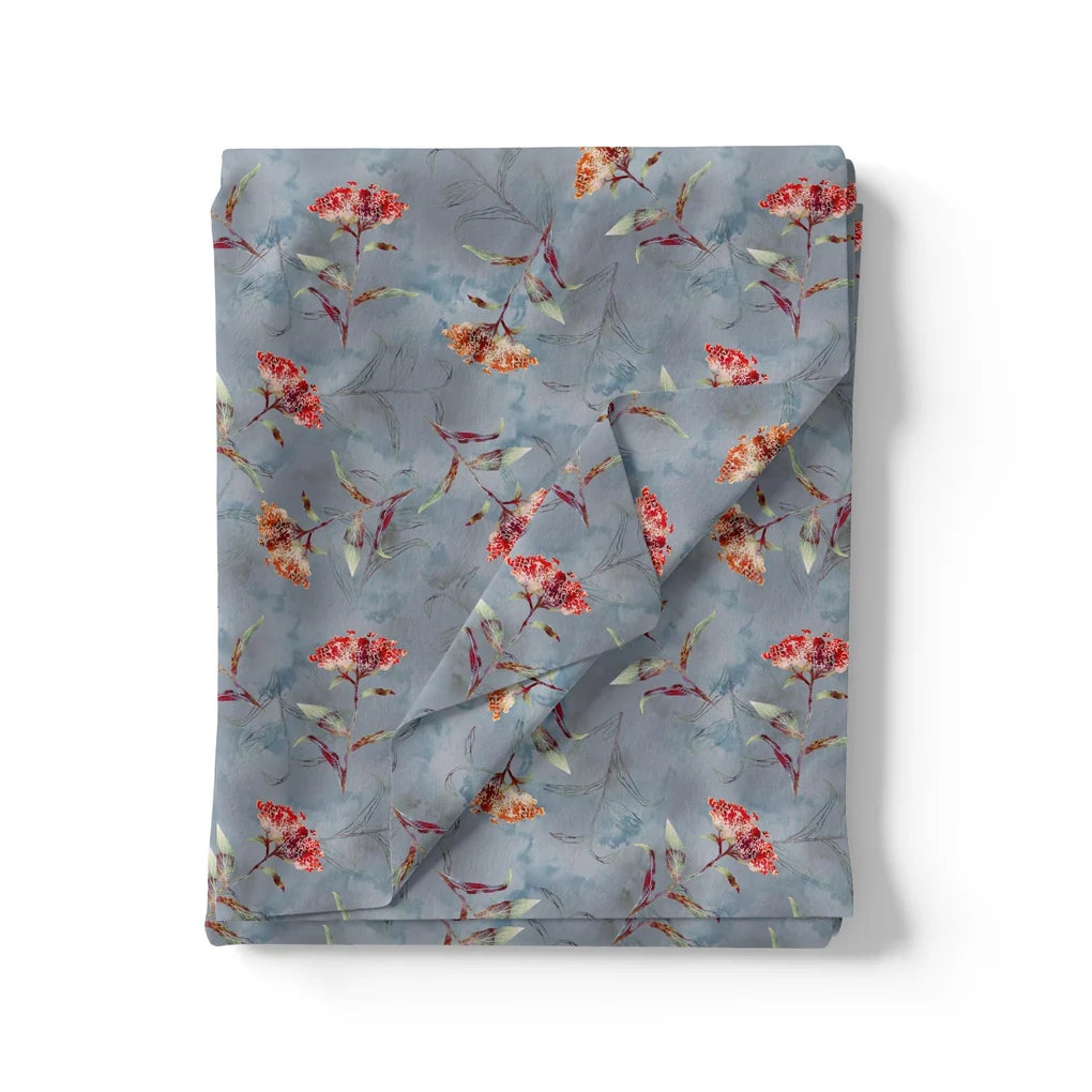 Watercolour Brown And Gray Colour Colico Flower Digital Printed Fabric – js 0 ta09631pj 110 watercolour brown and gray colour colico flower digital printed fabric 3