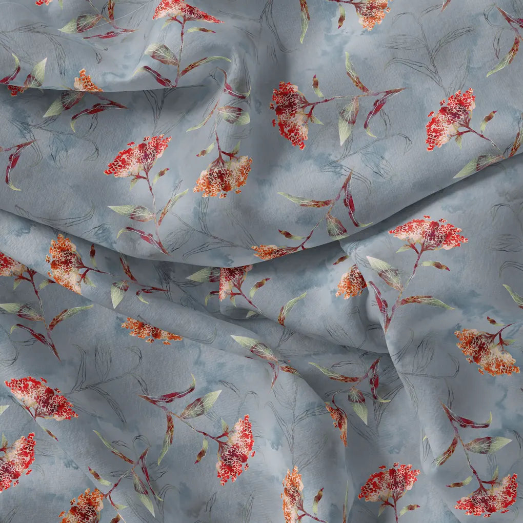 Watercolour Brown And Gray Colour Colico Flower Digital Printed Fabric – js 0 ta09631pj 110 watercolour brown and gray colour colico flower digital printed fabric 4
