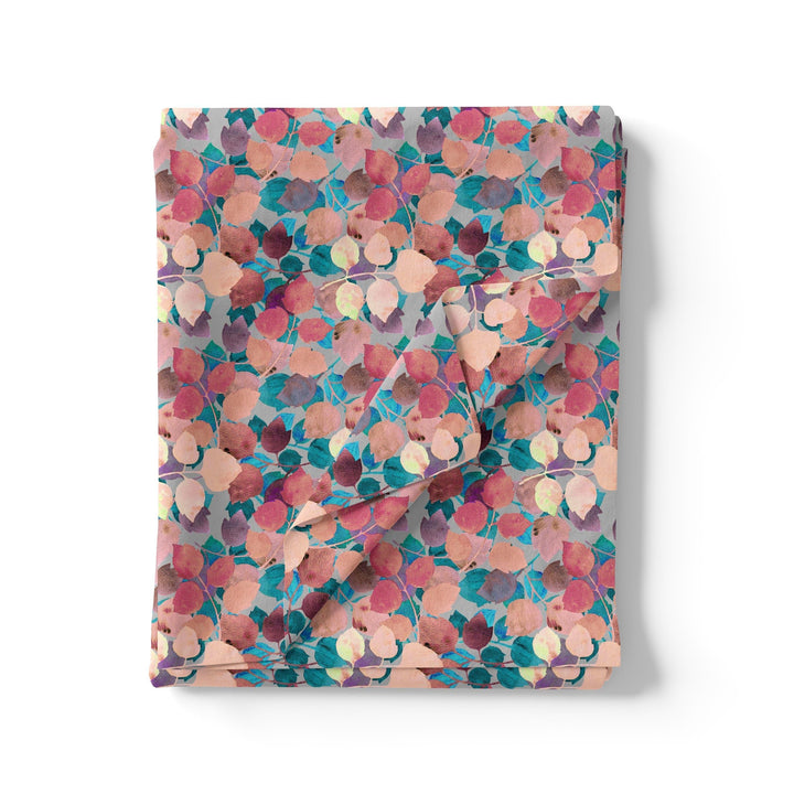Colourful Box Elder Leaves Digital Printed Fabric - FAB VOGUE Studio®