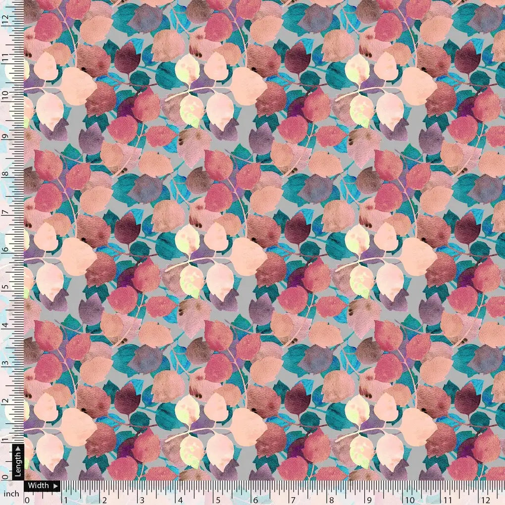 Colourful Box Elder Leaves Digital Printed Fabric – js 0 ta09656a 110 colourful box elder leaves digital printed fabric 5