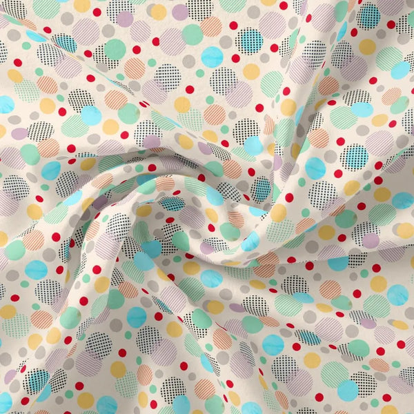 Tiny Bubble Lining With Multicolour Doted Circle Digital Printed Fabric – js 0 ta09658a 110 tiny bubble lining with multicolour doted circle digital printed fabric 1