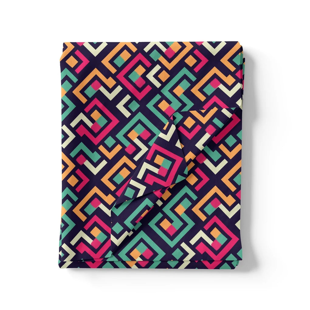 Multicolour Puzzle Rainbow Greek Key Digital Printed Fabric – js 0 ta09662 110 multicolour puzzle rainbow greek key digital printed fabric 3