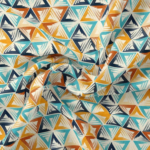 Orange And Sky Blue Triangle Digital Printed Fabric – js 0 ta09663 110 orange and sky blue triangle digital printed fabric 1