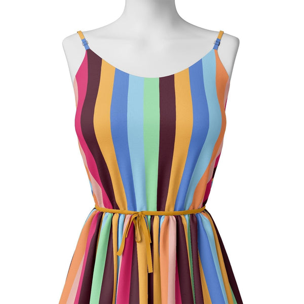 Morden Multicolour Rainbow Strips Digital Printed Fabric – js 0 ta09664 110 morden multicolour rainbow strips digital printed fabric 2 - alternate view