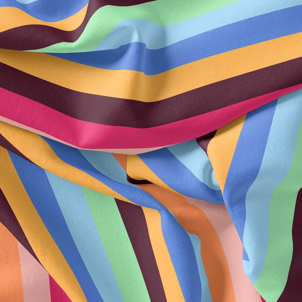 Morden Multicolour Rainbow Strips Digital Printed Fabric – js 0 ta09664 110 morden multicolour rainbow strips digital printed fabric 4