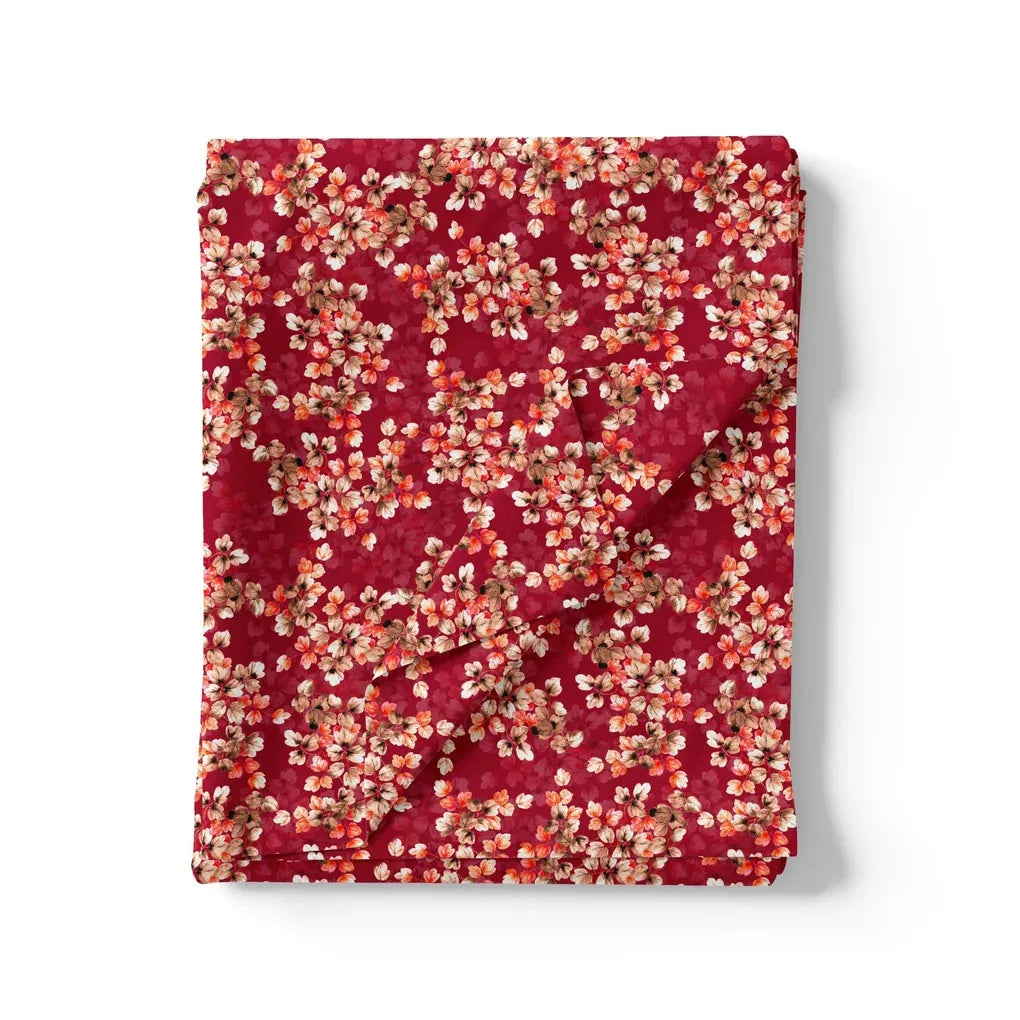 Most Attractive Red And Golden Ninebark Leaves Digital Printed Fabric – js 0 ta09669a 110 most attractive red and golden ninebark leaves digital printed fabric 3