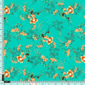 Persimmon Leaves With  Orange Violet Flower Digital Printed Fabric – js 0 ta09678p2 110 persimmon leaves with orange violet flower digital printed fabric 4